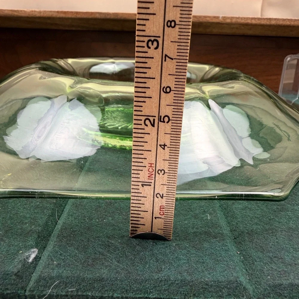 Vintage Octagonal Uranium Glass 10.5